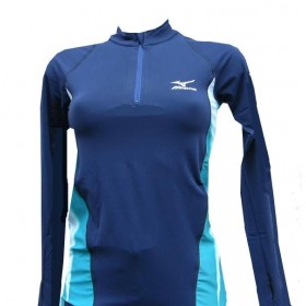 ENSEMBLE CARLINE COLLANT MIZUNO LICRA FERMETURE BLEU TUR